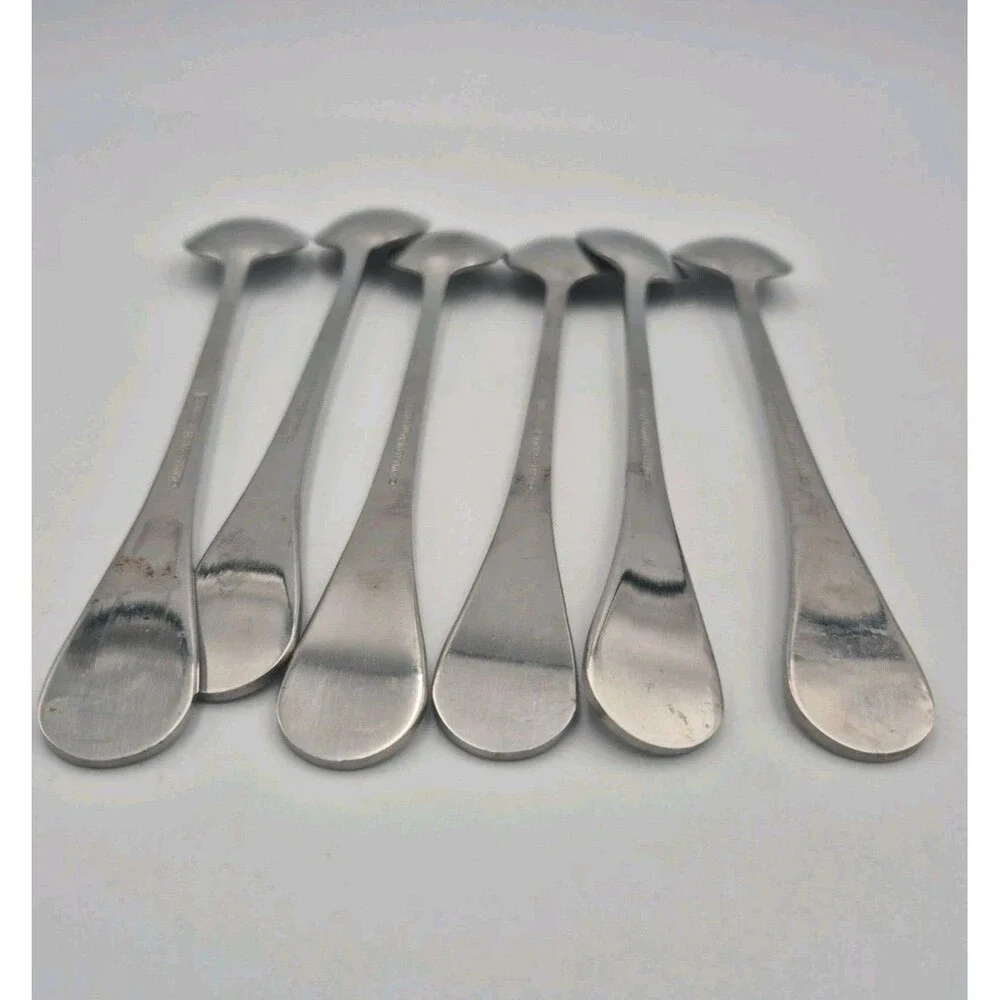 Vintage Of 6 Teaspoons Cambridge Stainless Steel Flatware 8